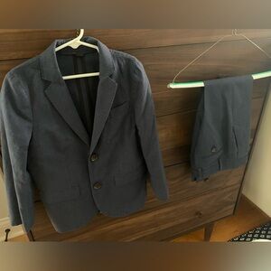 Crewcuts J.Crew boys Ludlow navy linen suit, size 6